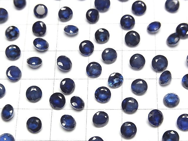 [Video]High Quality Sapphire AAA- Loose stone Round Faceted 5x5mm 1pc