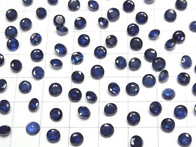 [Video]High Quality Sapphire AAA- Loose stone Round Faceted 5x5mm 1pc