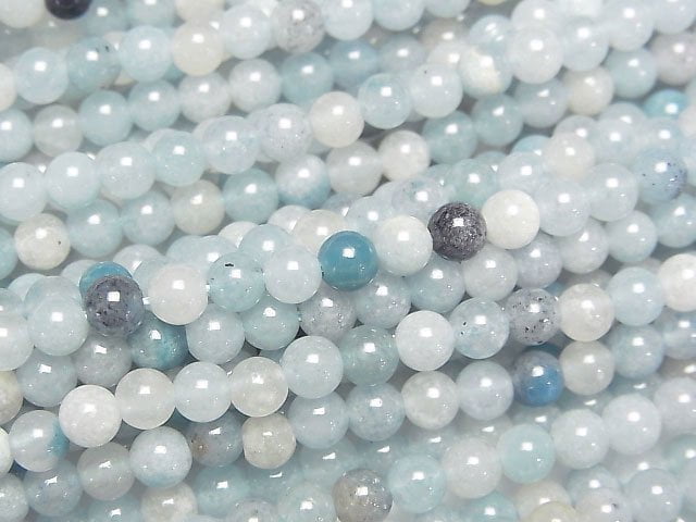 [Video] Trolleite Round 4.5mm half or 1strand beads (aprx.15inch/37cm)