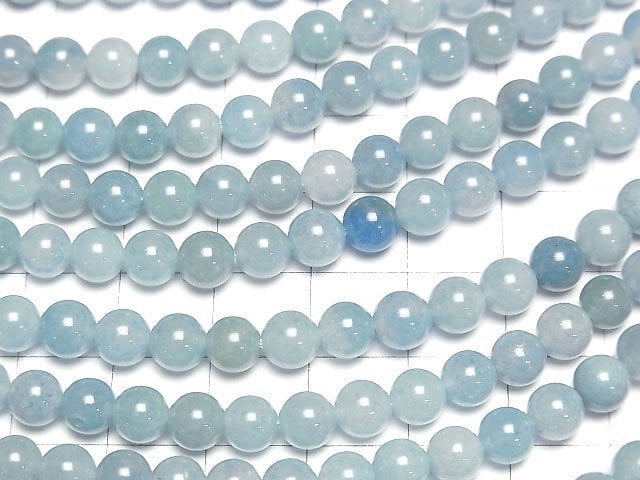 [Video] Trolleite Round 6mm half or 1strand beads (aprx.15inch/37cm)