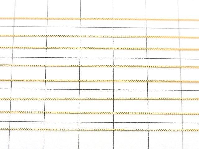 Silver 925 Venetian Chain with Slide Adjuster, 0.5mm, 18KGP [45cm] Necklace, 1pc