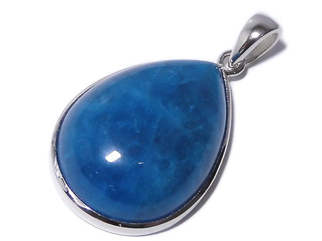 [Video][One of a kind] Blue Apatite AAA- Pendant Silver925 NO.21