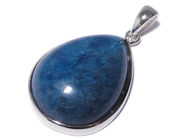 [Video][One of a kind] Blue Apatite AAA- Pendant Silver925 NO.26