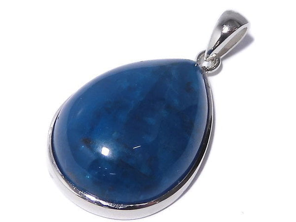 [Video][One of a kind] Blue Apatite AAA- Pendant Silver925 NO.28