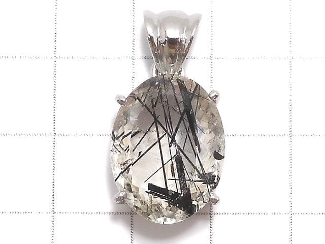 [Video][One of a kind] High Quality Tourmaline Quartz AAA Pendant Silver925 NO.25