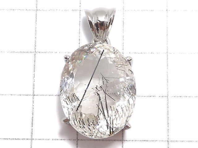 [Video][One of a kind] High Quality Tourmaline Quartz AAA Pendant Silver925 NO.29