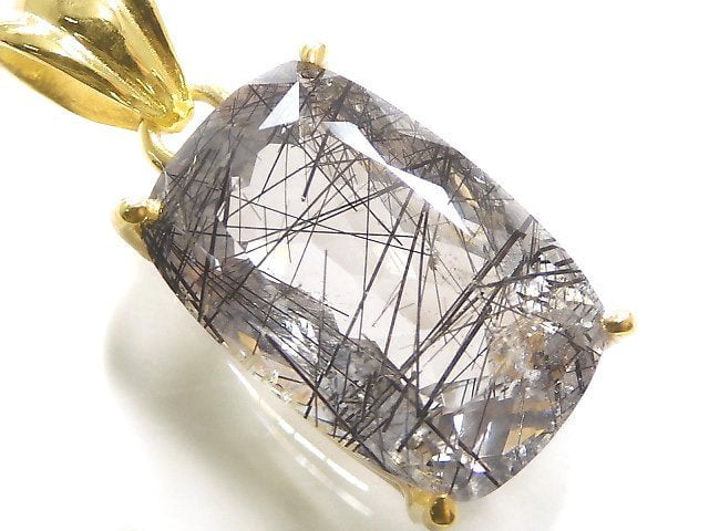 [Video][One of a kind] High Quality Tourmaline Quartz AAA Pendant 18KGP NO.33