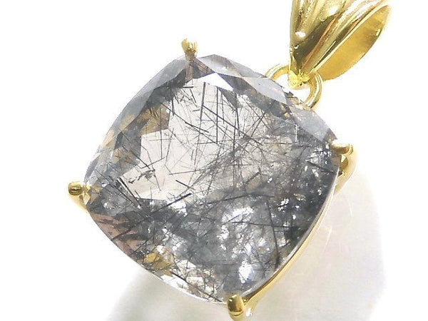 [Video][One of a kind] High Quality Tourmaline Quartz AAA Pendant 18KGP NO.36