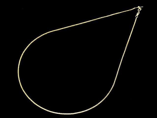 Silver 925 Wheat Chain with Slide Adjuster, 0.8mm, 18KGP [45cm][60cm] Necklace, 1pc