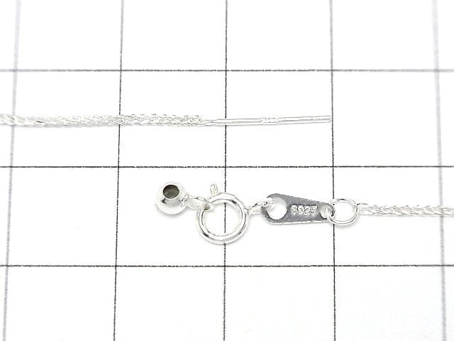 Silver925 Wheat Chain with Slide Adjuster 0.8mm No coating [45cm][60cm] Necklace 1pc