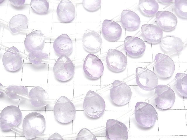 [Video] Pink Amethyst AA++ Faceted Pear Shape 10x8mm half or 1strand beads (aprx.14inch/34cm)