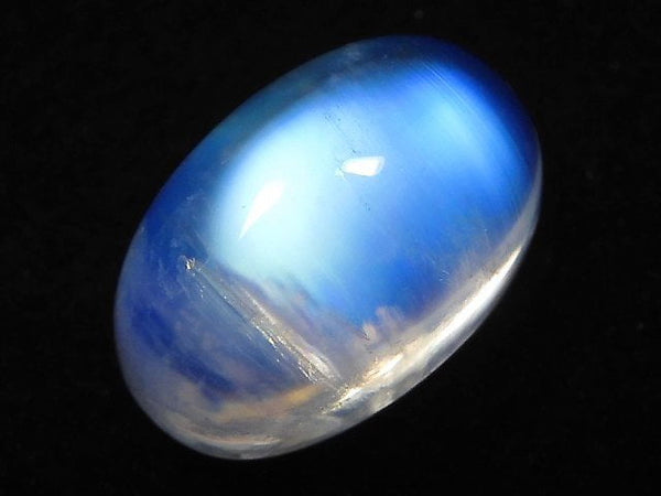 [Video][One of a kind] High Quality Rainbow Moonstone AAA Cabochon 1pc NO.116