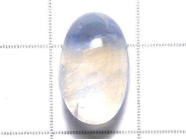 [Video][One of a kind] High Quality Rainbow Moonstone AAA Cabochon 1pc NO.123