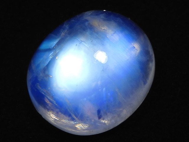 [Video][One of a kind] High Quality Rainbow Moonstone AAA Cabochon 1pc NO.125