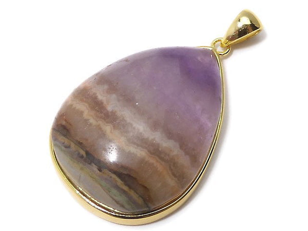 [Video][One of a kind] Amethyst Pendant 18KGP NO.21