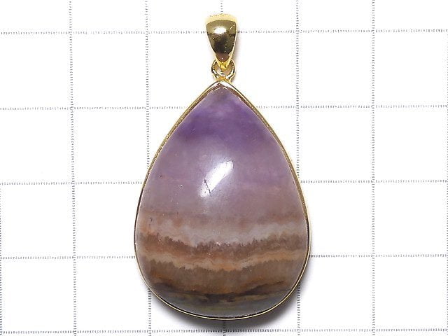 [Video][One of a kind] Amethyst Pendant 18KGP NO.21