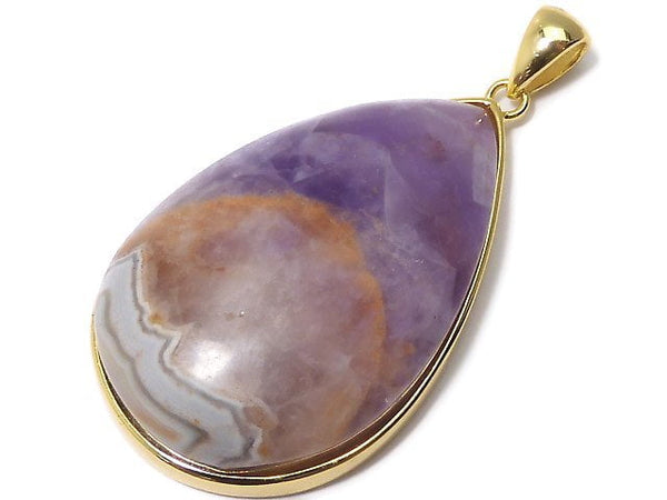 [Video][One of a kind] Amethyst Pendant 18KGP NO.22