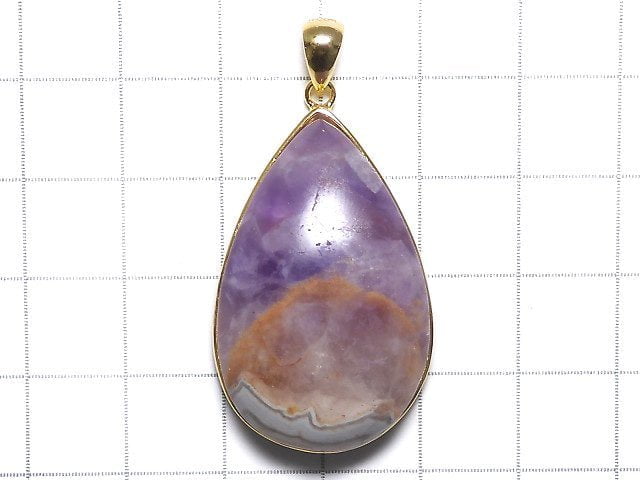 [Video][One of a kind] Amethyst Pendant 18KGP NO.22