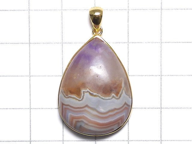 [Video][One of a kind] Amethyst Pendant 18KGP NO.23