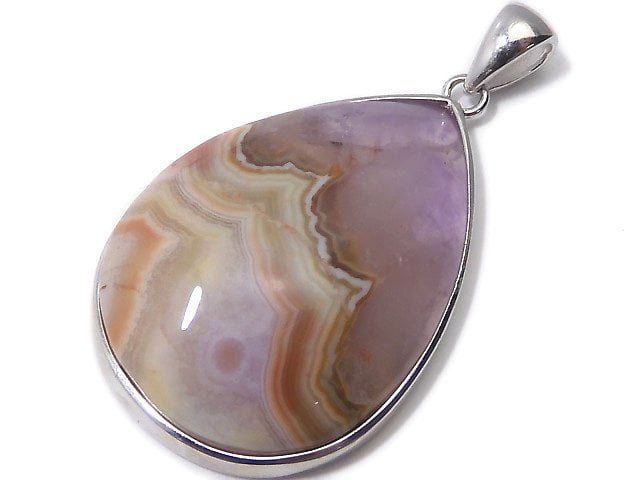 [Video][One of a kind] Amethyst Agate Pendant Silver925 NO.26