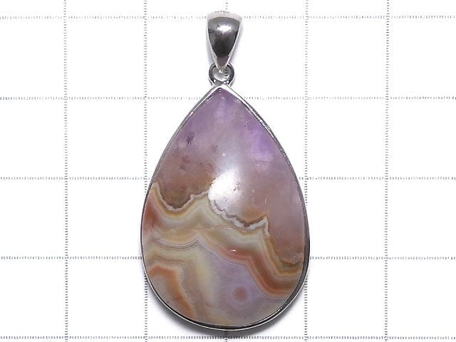 [Video][One of a kind] Amethyst Agate Pendant Silver925 NO.26