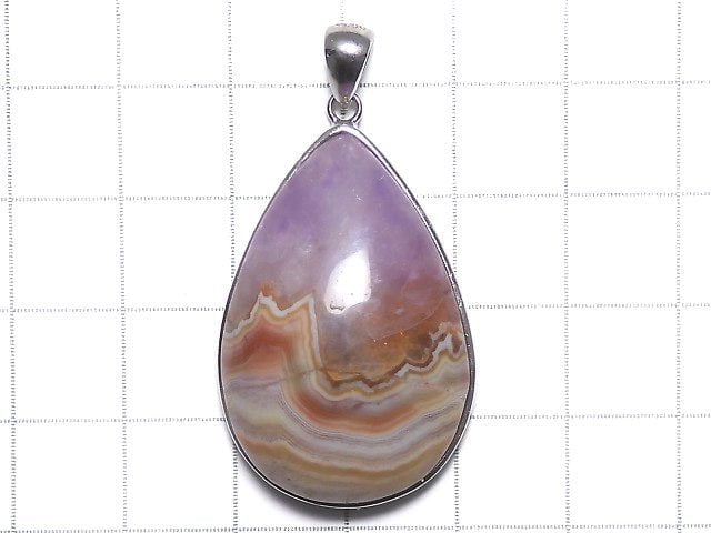 [Video][One of a kind] Amethyst Agate Pendant Silver925 NO.28