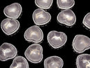 [Video] Rose Quartz AAA- CZ Bezel Setting Heart Motif Through Type 19.5x21mm 1pc