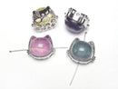 [Video] Multicolor Fluorite AAA- Bezel Setting Cat Motif Through Type 16x20mm 3pcs