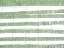 [Video] Green Fluorite AA++ Cube 2x2x2mm 1strand beads (aprx.15inch/37cm)