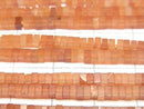 [Video] Mixed Carnelian Square Rondelle (Disc) 2.5x2.5x1.5mm 1strand beads (aprx.15inch/37cm)