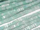 [Video] Amazonite AA Square Rondelle (Disc) 2.5x2.5x1.5mm 1strand beads (aprx.15inch/37cm)