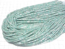 [Video] Amazonite AA Square Rondelle (Disc) 2.5x2.5x1.5mm 1strand beads (aprx.15inch/37cm)