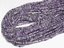 [Video] Purple Fluorite AA++ Square Rondelle (Disc) 2.5x2.5x1.5mm 1strand beads (aprx.15inch/37cm)