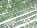 [Video] Green Fluorite AA++ Square Rondelle (Disc) 2.5x2.5x1.5mm 1strand beads (aprx.15inch/37cm)