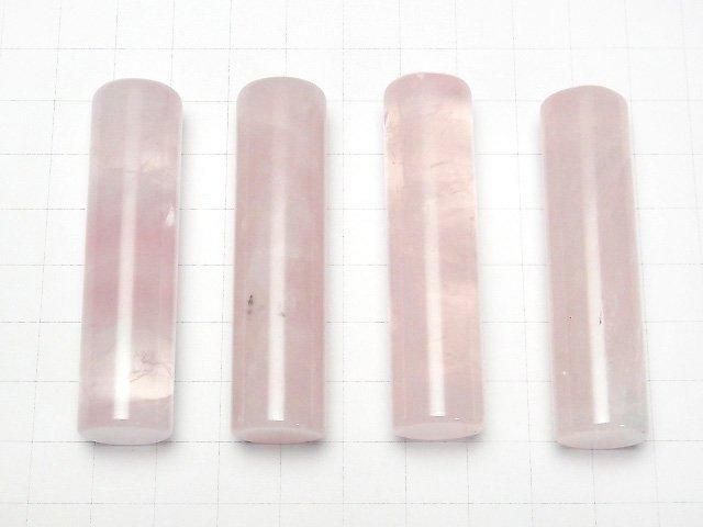 [Video] Rose Quartz AA++ stamp material 60x15mm 1pc