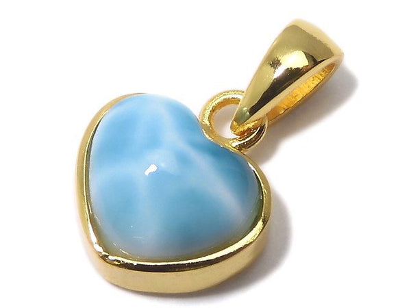 [Video][One of a kind] Larimar Pectolite AAA Pendant 18KGP NO.302