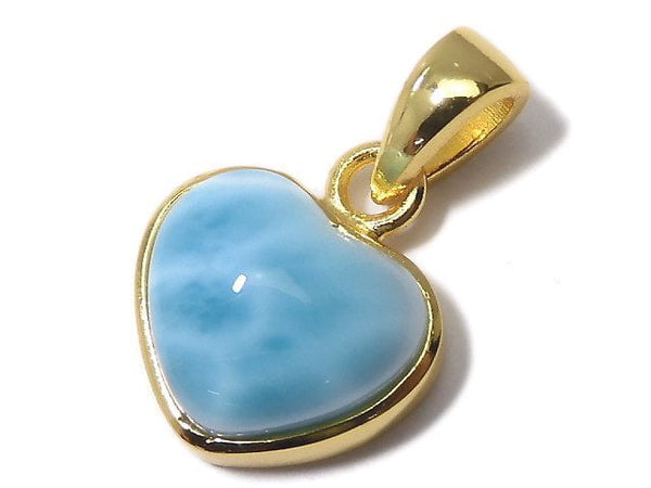 [Video][One of a kind] Larimar Pectolite AAA Pendant 18KGP NO.303