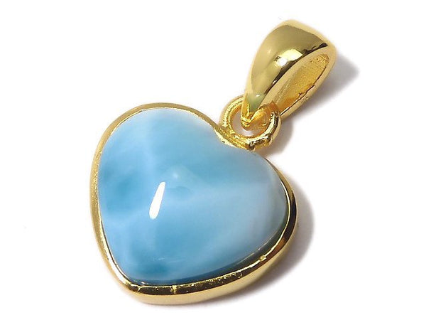 [Video][One of a kind] Larimar Pectolite AAA Pendant 18KGP NO.305