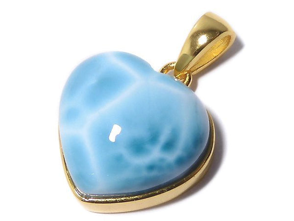 [Video][One of a kind] Larimar Pectolite AAA Pendant 18KGP NO.310