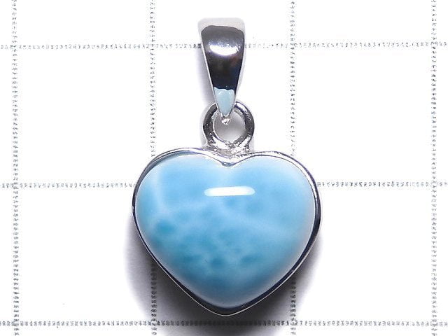 [Video][One of a kind] Larimar Pectolite AAA Pendant Silver925 NO.314