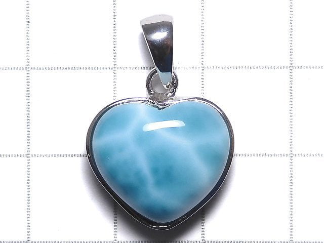 [Video][One of a kind] Larimar Pectolite AAA Pendant Silver925 NO.318