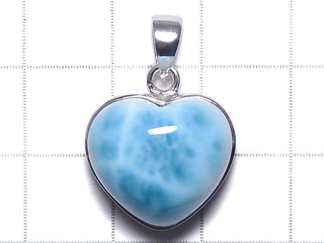 [Video][One of a kind] Larimar Pectolite AAA Pendant Silver925 NO.320