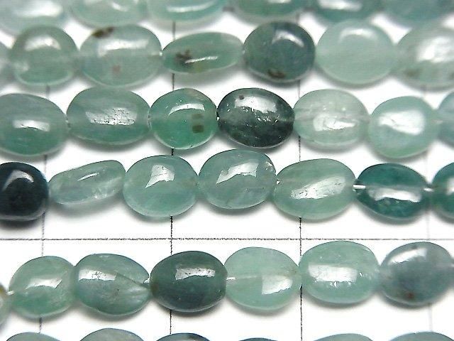 [Video] Grandidierite AA++ Oval-Nugget half or 1strand beads (aprx.7inch/18cm)