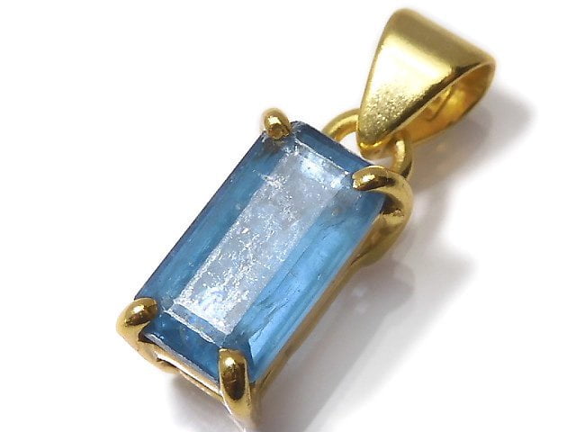 [Video][One of a kind] Indigo Blue Kyanite AAA- Pendant 18KGP NO.46