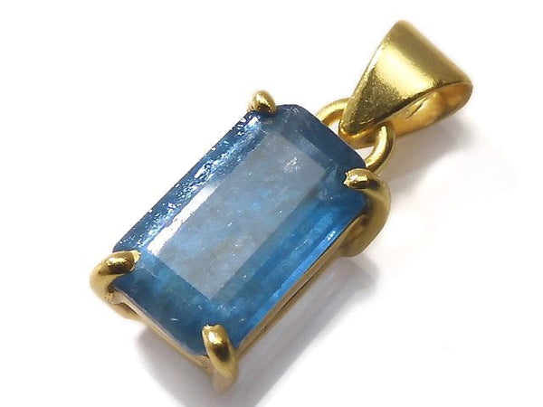 [Video][One of a kind] Indigo Blue Kyanite AAA- Pendant 18KGP NO.48