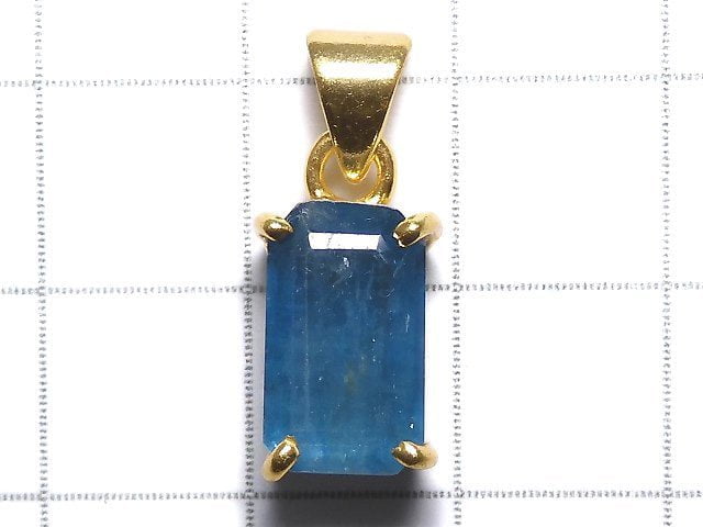 [Video][One of a kind] Indigo Blue Kyanite AAA- Pendant 18KGP NO.48