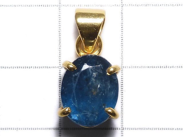 [Video][One of a kind] Indigo Blue Kyanite AAA- Pendant 18KGP NO.49