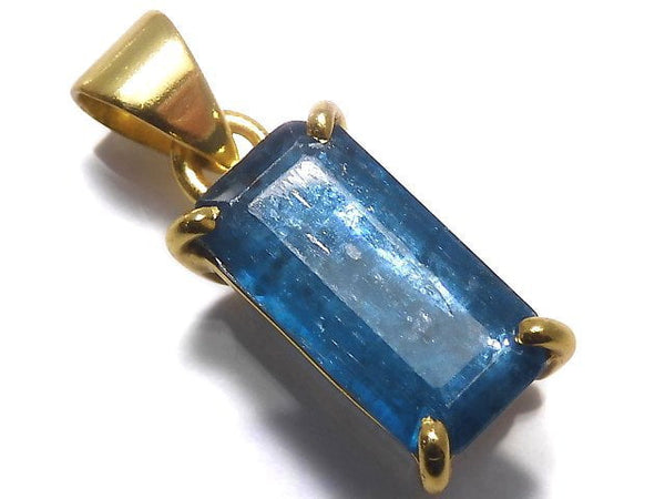 [Video][One of a kind] Indigo Blue Kyanite AAA- Pendant 18KGP NO.50