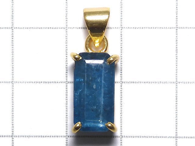 [Video][One of a kind] Indigo Blue Kyanite AAA- Pendant 18KGP NO.50