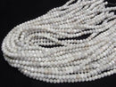 [Video]Glass Beads Faceted Button Rondelle 6x6x4.5mm Gray AB 1strand beads (aprx.16inch/39cm)